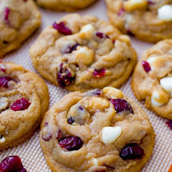 White Choc Cranberry Cookie Dough Balls