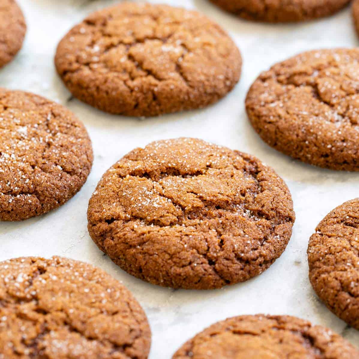 Ginger snap cookie dough ball